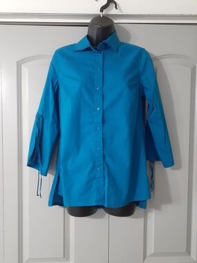 Zac & Rachel Bright Teal Button-Down Shirt